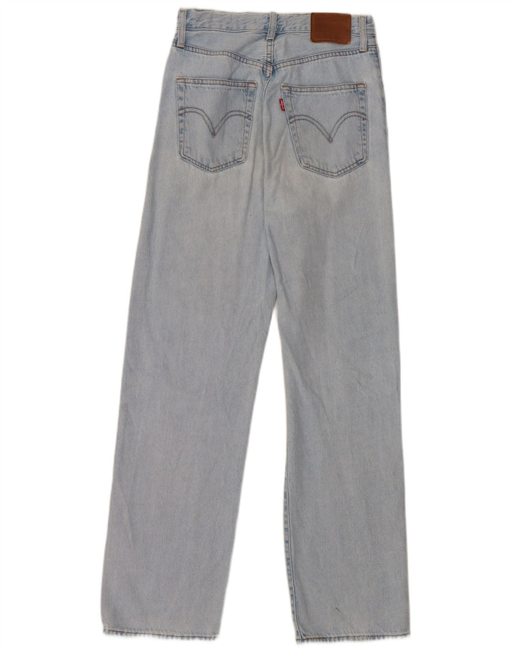Jeans feminino Levi's Ribcage Straight W25 L29 Azul Algodão