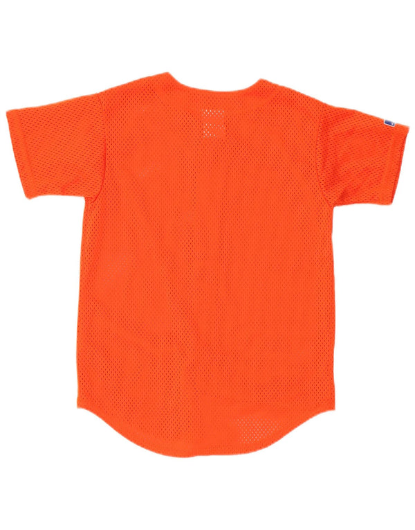 Majestic Boys Mets Graphic Jersey Top 13-14 Anos Médio Laranja Poliéster