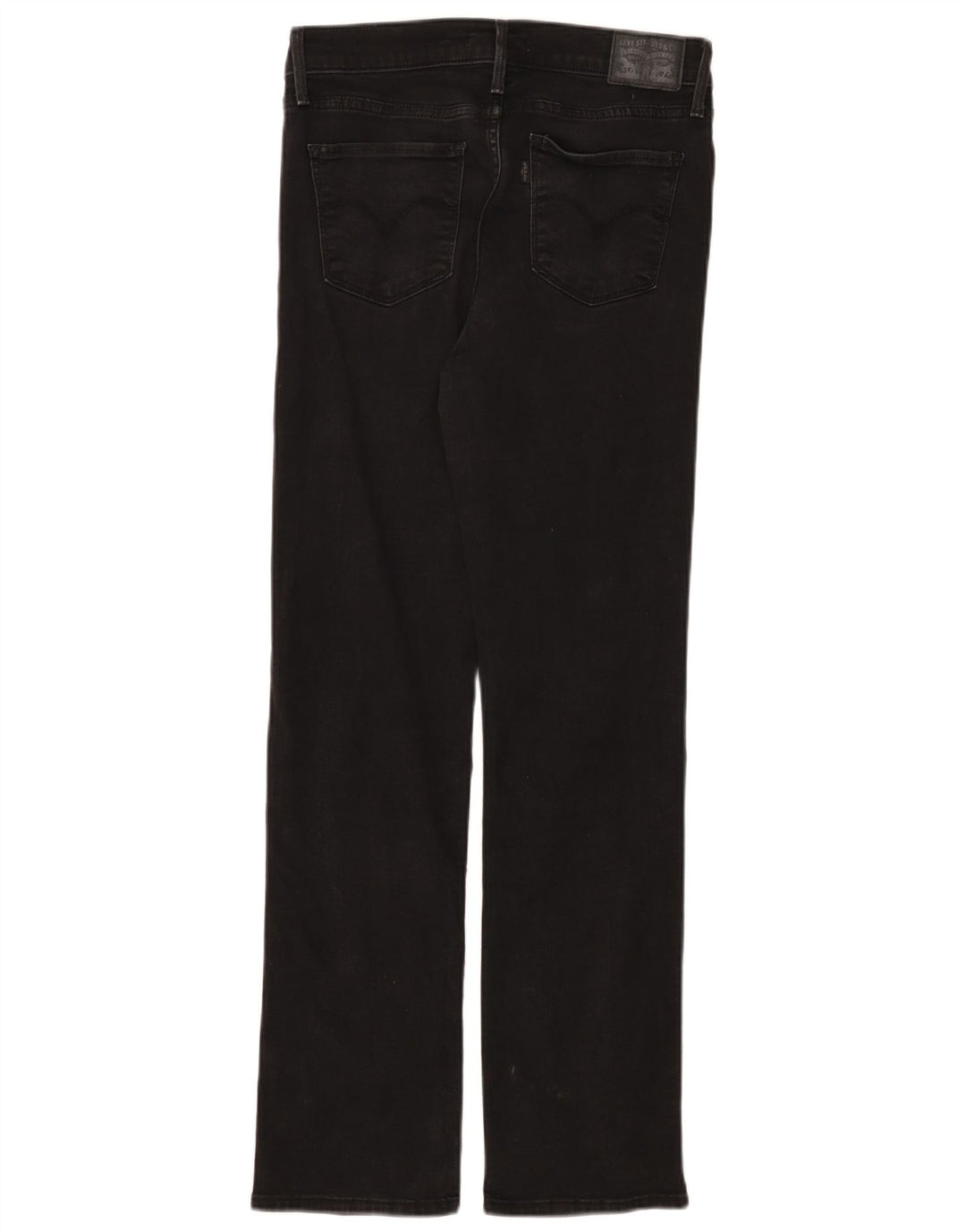 Calça jeans feminina Levi's 314 Shaping Straight W29 L30 algodão preto