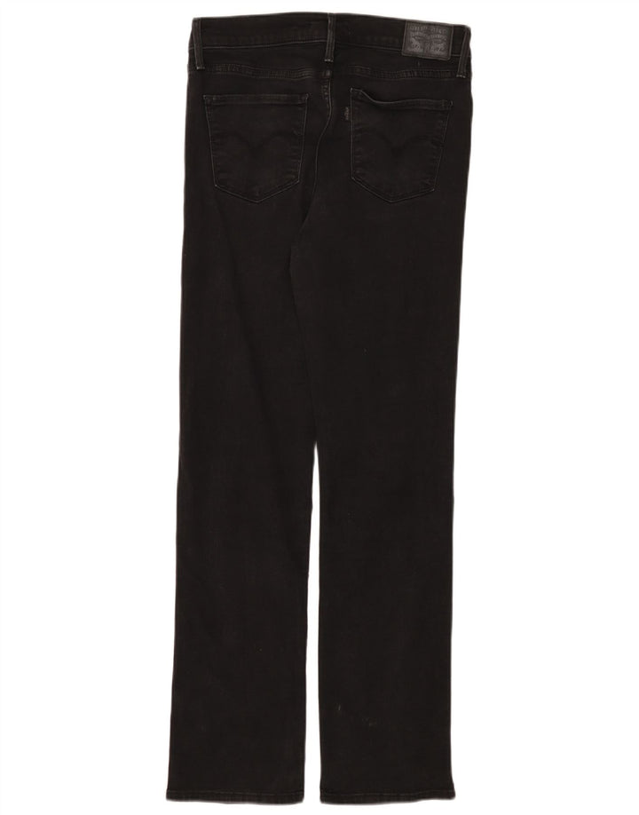 Calça jeans feminina Levi's 314 Shaping Straight W29 L30 algodão preto