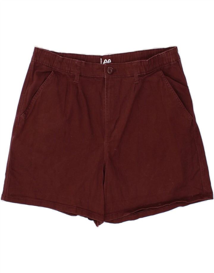 LEE Womens Heritage Chino Shorts US 16 2XL W36  Burgundy Cotton Vintage Lee and Second-Hand Lee from Messina Hembry 