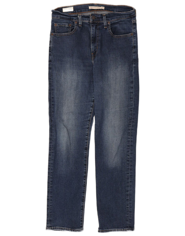 Calça jeans feminina Levi's 724 High Rise Straight W29 L28 azul algodão