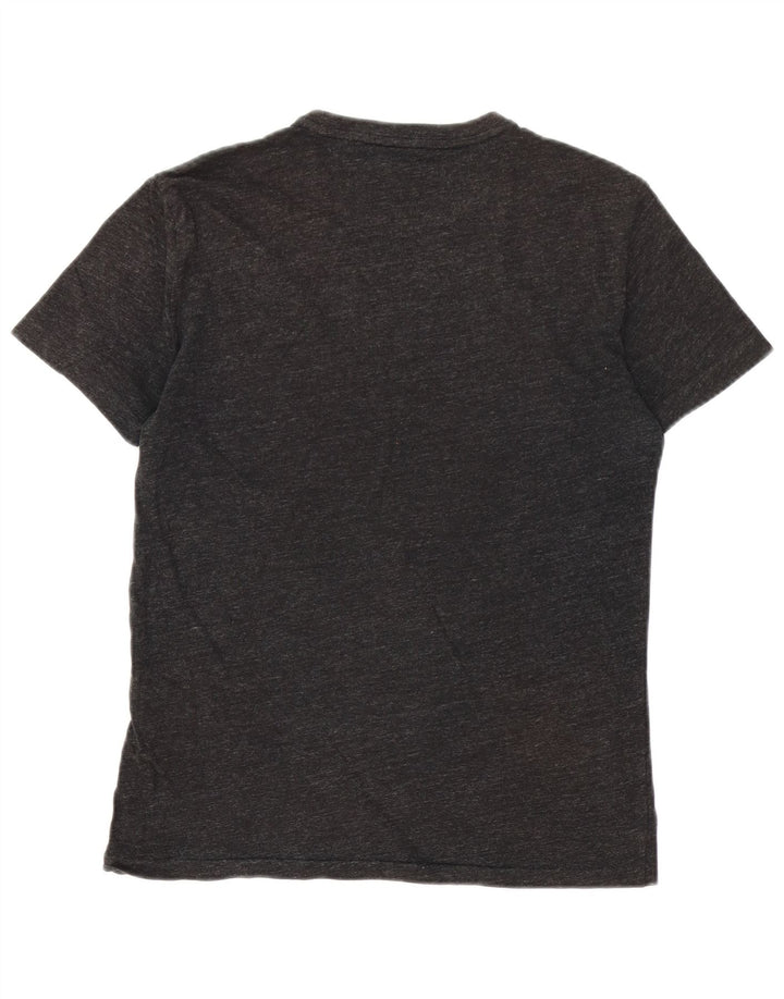 Camiseta masculina POLO RALPH LAUREN personalizada slim fit top pequeno cinza manchado