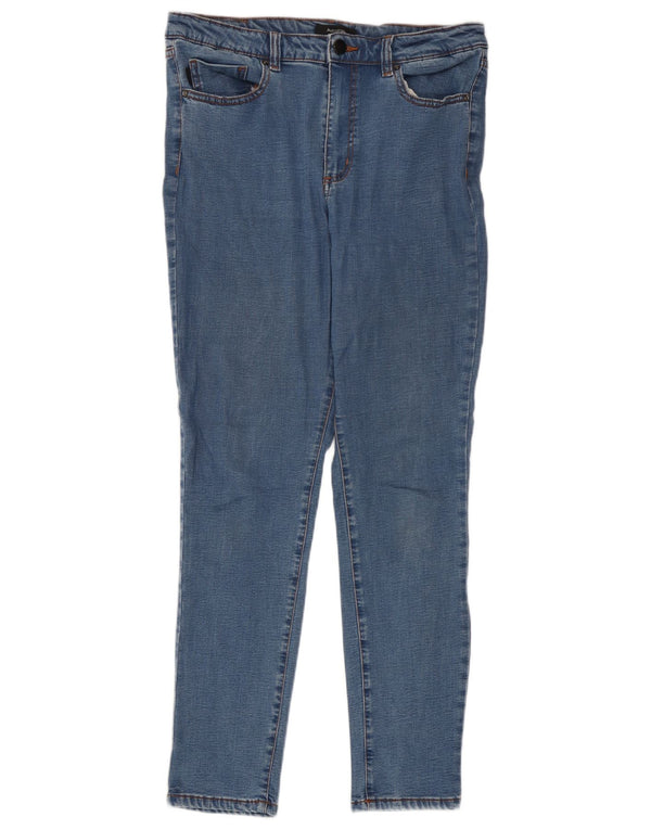 Jeans skinny feminino Marks & Spencer Reino Unido 12 médio W30 L27 preto Lyocell