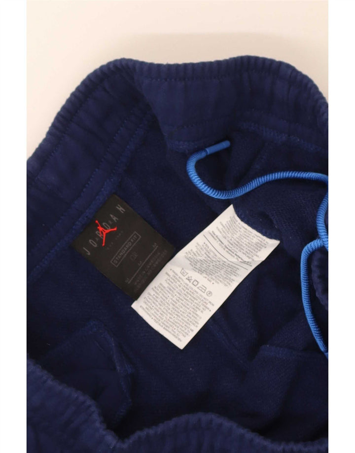 Calça de treino masculina Jordan Joggers médio azul algodão