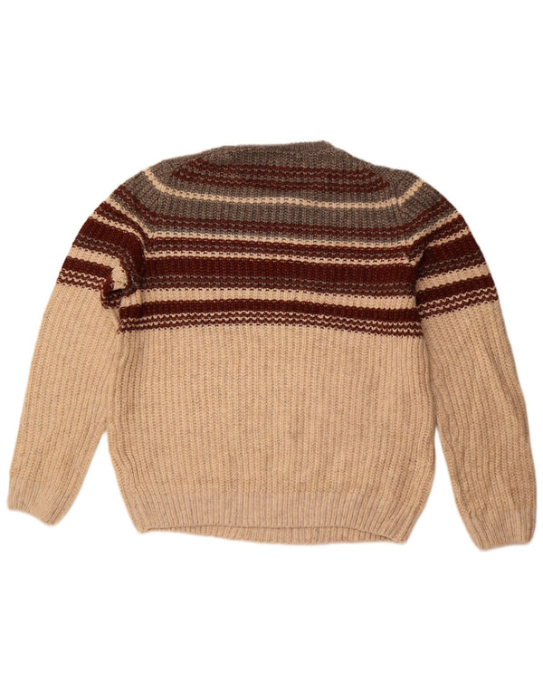 Suéter masculino Marks & Spencer com gola redonda grande acrílico vinho