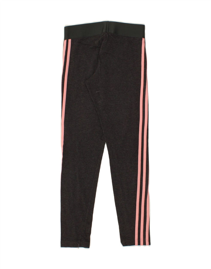ADIDAS Womens Leggings UK 4/6 XS Grey Cotton Vintage Adidas and Second-Hand Adidas from Messina Hembry 