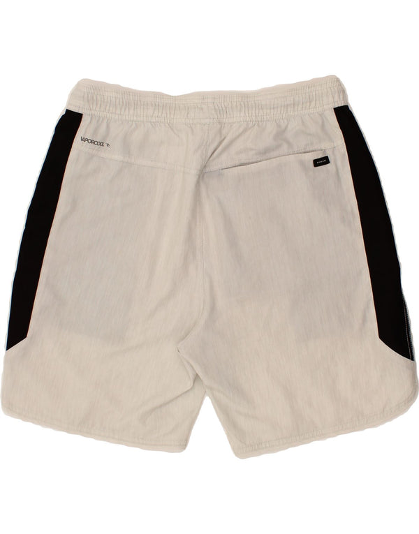 RIP CURL Mens Sport Shorts Medium Off White Colourblock Polyester