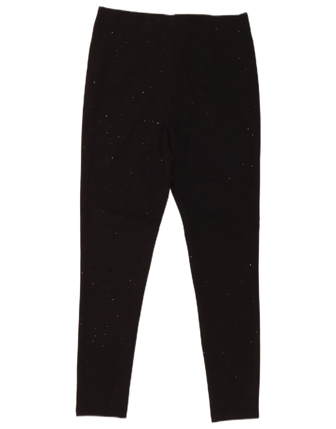 Leggings femininas Zara UK 10 pequenas viscose preta