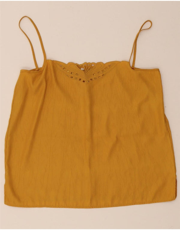 Cami Top Feminino Vintage IT 42 Amarelo Médio