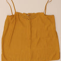 Cami Top Feminino Vintage IT 42 Amarelo Médio