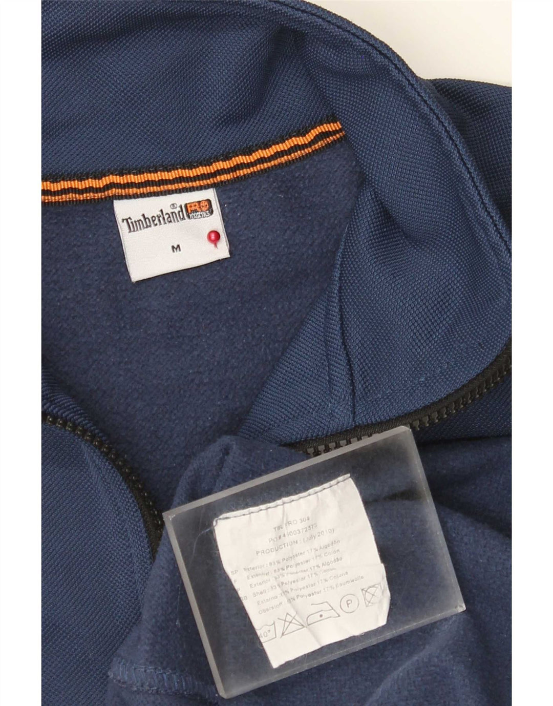 Timberland Mens Graphic Pullover Treino Top Médio Azul Esportes