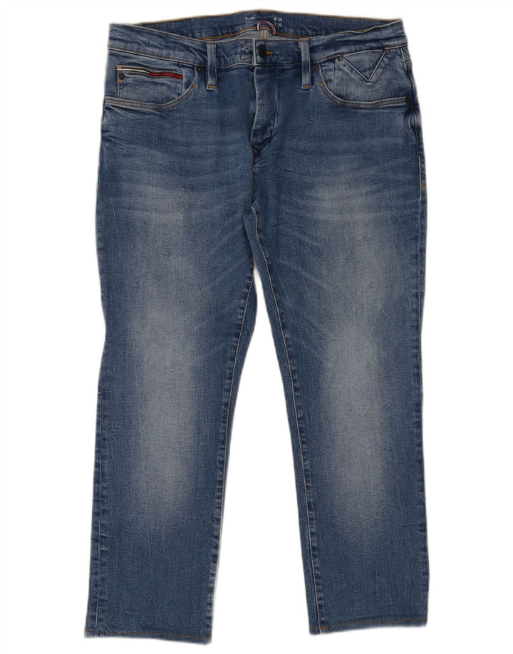 Tommy Hilfiger Masculino Scanton Slim Jeans W36 L32 Azul