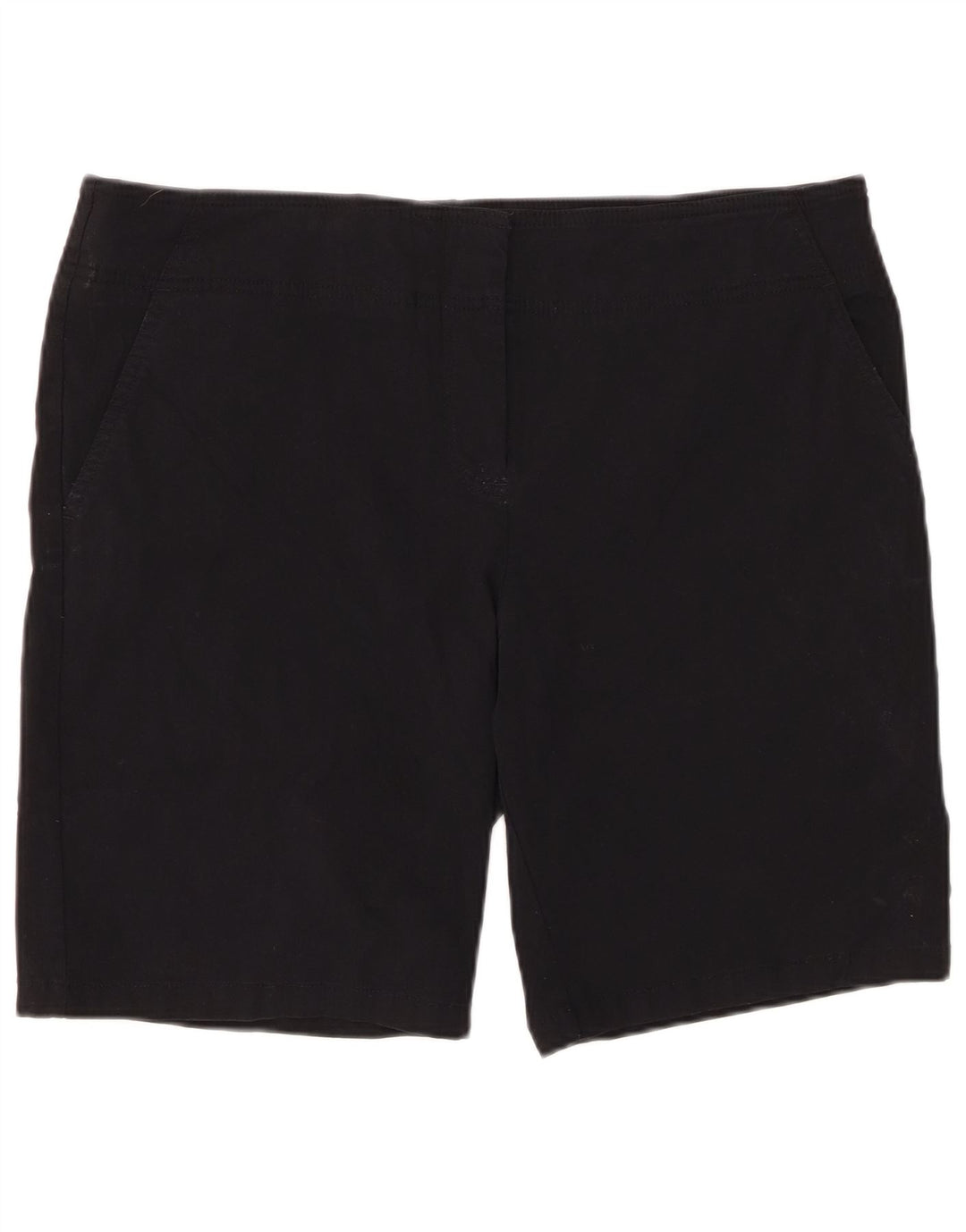 Shorts Chino feminino IZOD US 16 2XL W38 preto rayon