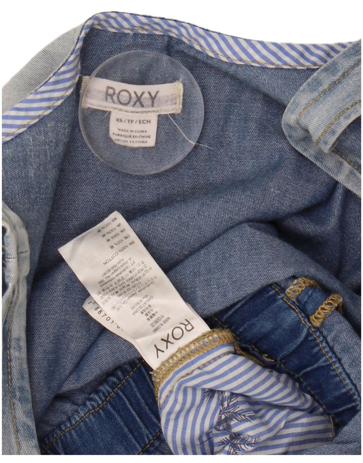 Macacão jeans feminino Roxy UK 6 XS azul algodão
