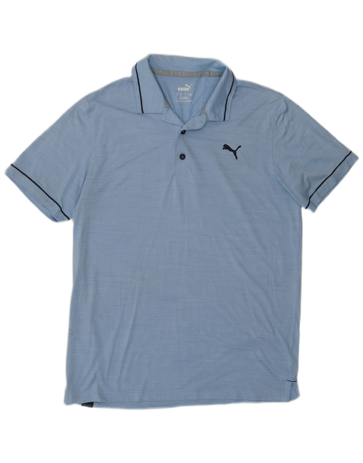 Camisa polo masculina PUMA azul médio