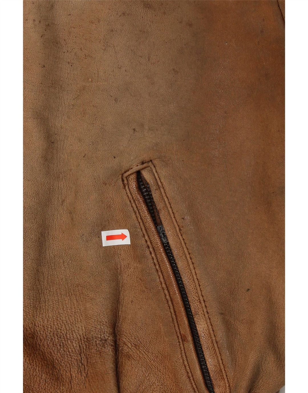 Jaqueta de couro masculina Schuh UK 42 XL couro marrom