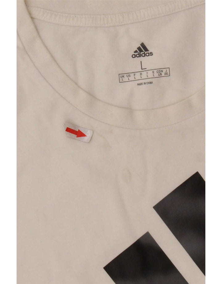 Camiseta Adidas Masculina Graphic Top Grande Branco