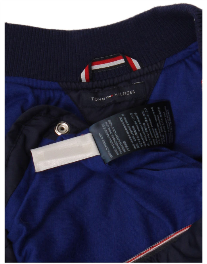 Tommy Hilfiger Colete acolchoado para meninas 5-6 anos azul marinho poliéster