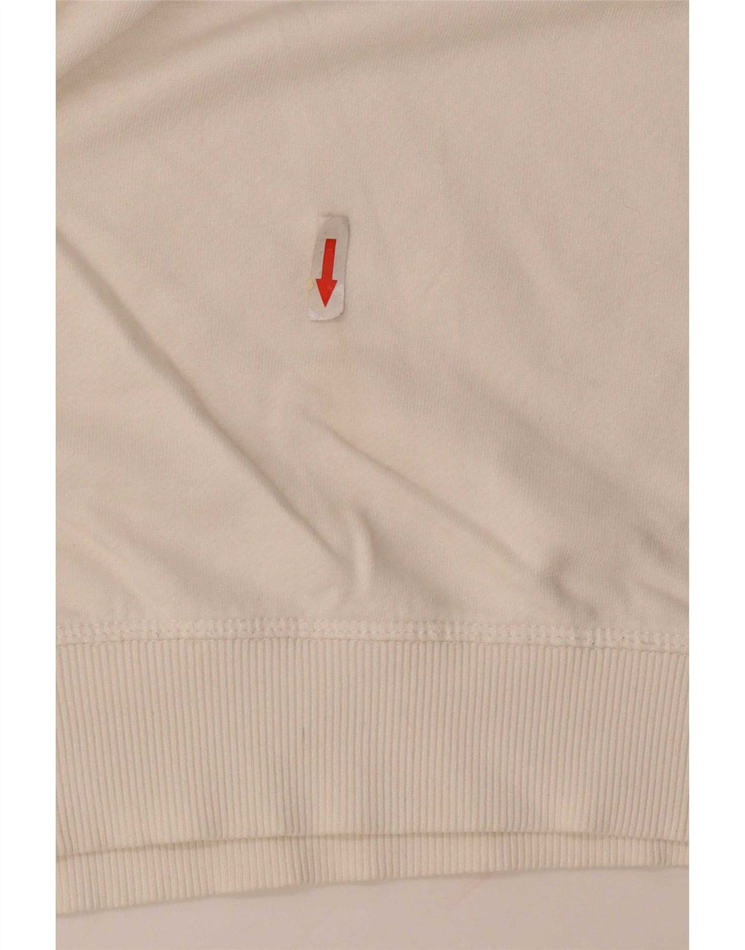 Suéter feminino Superdry UK 16 grande algodão branco