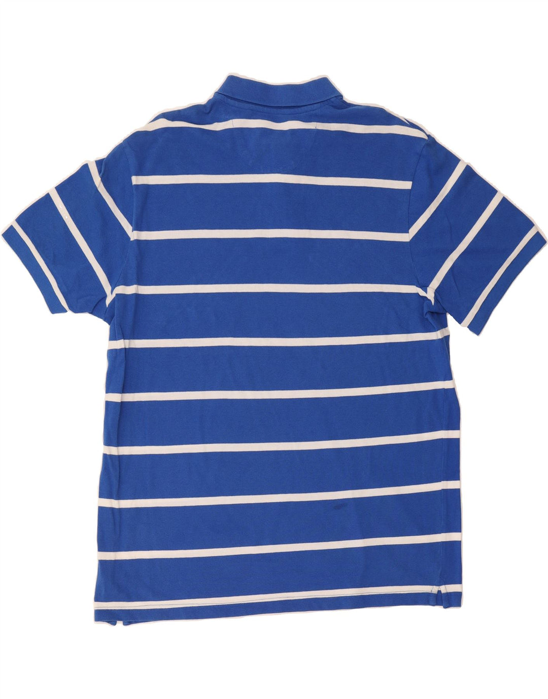 CHAPS Mens Polo Shirt XL Blue Striped Cotton Vintage Chaps and Second-Hand Chaps from Messina Hembry 
