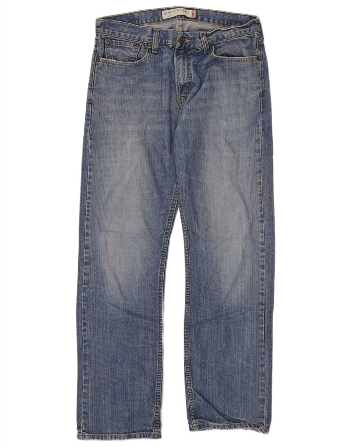 Calça jeans masculina Levi's 514 Slim Straight W33 L32 azul algodão