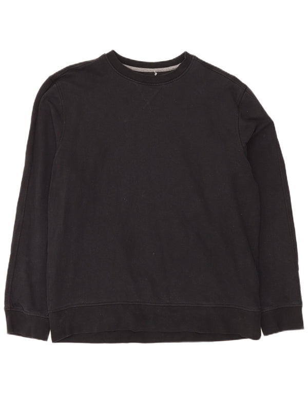 Marks & Spencer Mens Sweatshirt Jumper Large Black Cotton