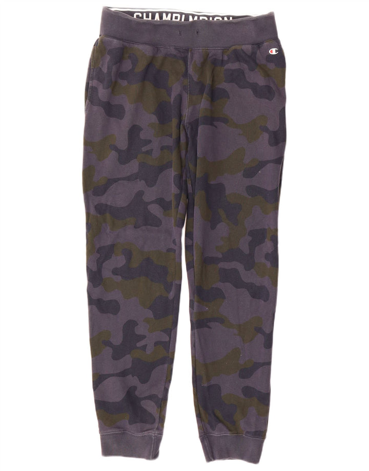 Calça de treino masculina Champion Joggers médio azul marinho camuflado