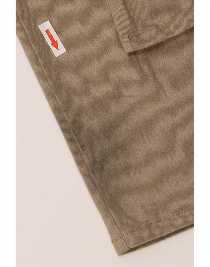 Calça feminina Dickies Bootcut casual US 7 médio W30 L31 algodão bege