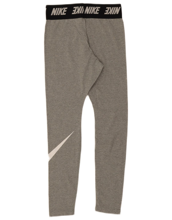 Leggings Nike Femininas Graphic UK 10 Algodão Colourblock Cinza Médio
