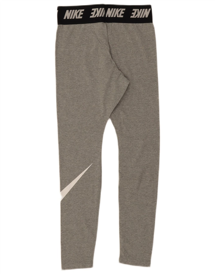 Leggings Nike Femininas Graphic UK 10 Algodão Colourblock Cinza Médio