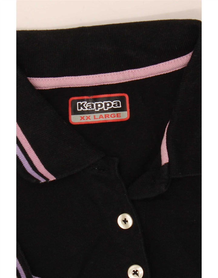 Camisa polo feminina Kappa UK 20 2XL preta