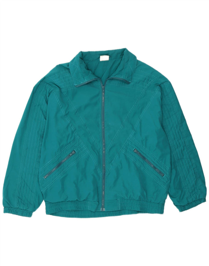 Esportes ativos do poliéster do verde do XL do revestimento superior do fato de treino dos homens