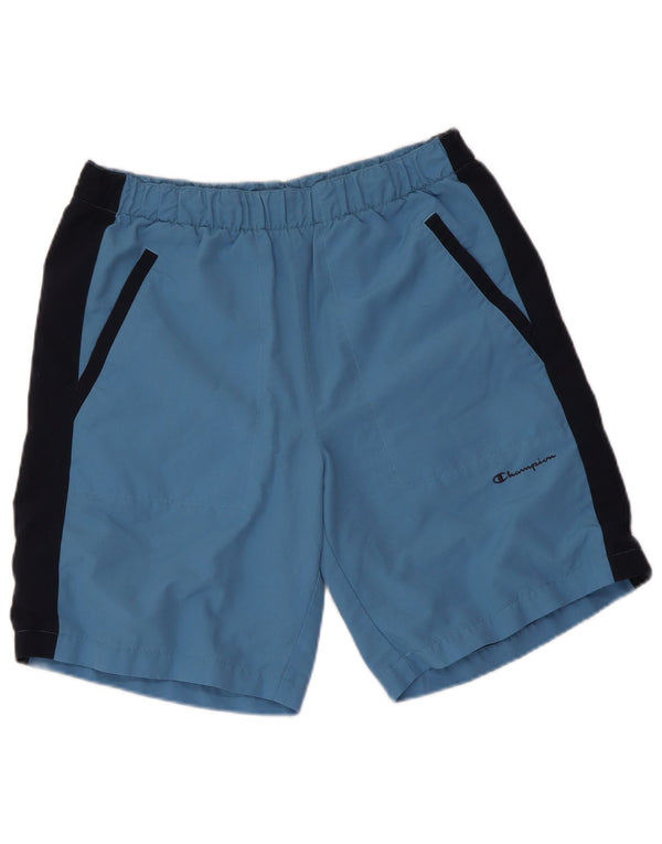 Shorts de natação masculino CHAMPION poliéster colorblock azul médio