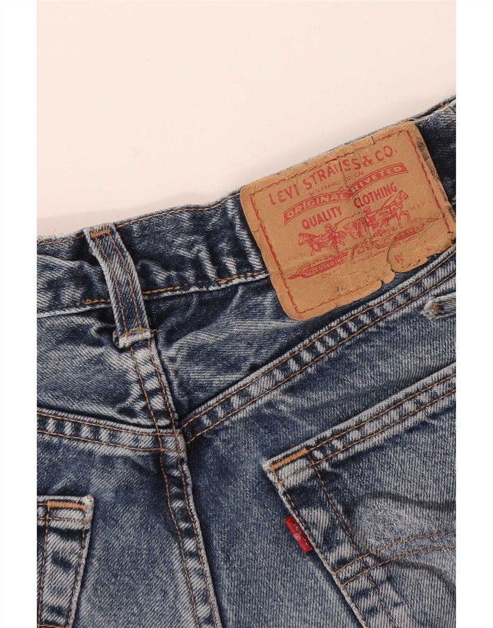 Shorts jeans feminino Levi's desgastado W24 XS azul
