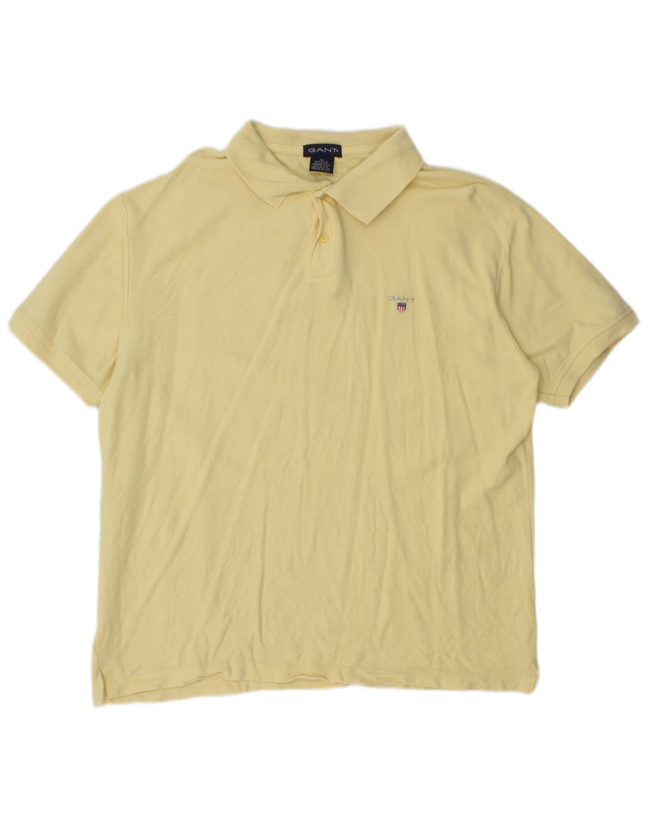 Camisa polo masculina Gant XL algodão amarelo