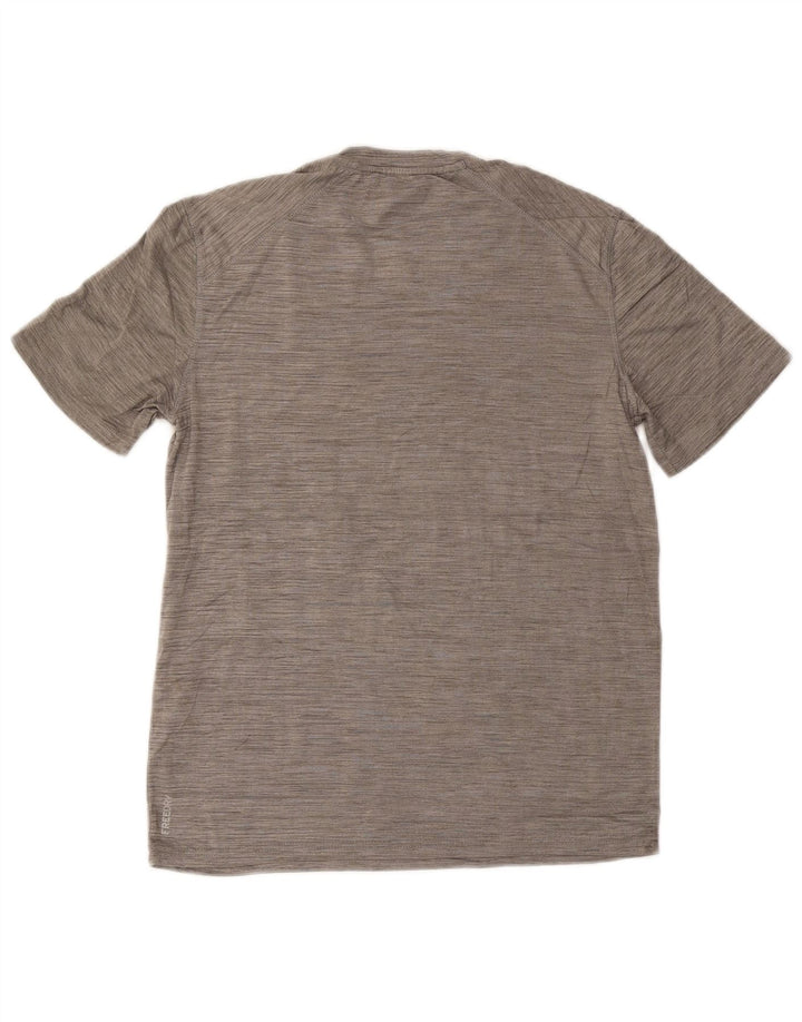 Camiseta masculina EDDIE BAUER pequena cinza manchada