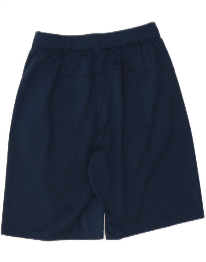 Shorts esportivos gráficos masculinos Adidas pequenos poliéster azul marinho