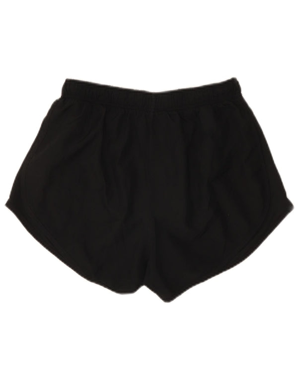 Shorts esportivos femininos Nike Loose Fit UK 10 pequenos esportes pretos de poliéster