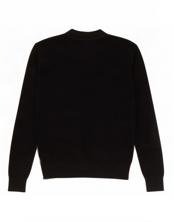 Guess Suéter Cardigan Masculino Médio Algodão Preto
