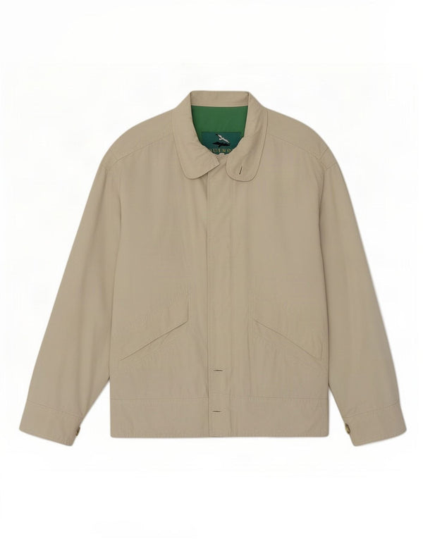 Jaqueta bomber masculina vintage UK 38 algodão bege médio