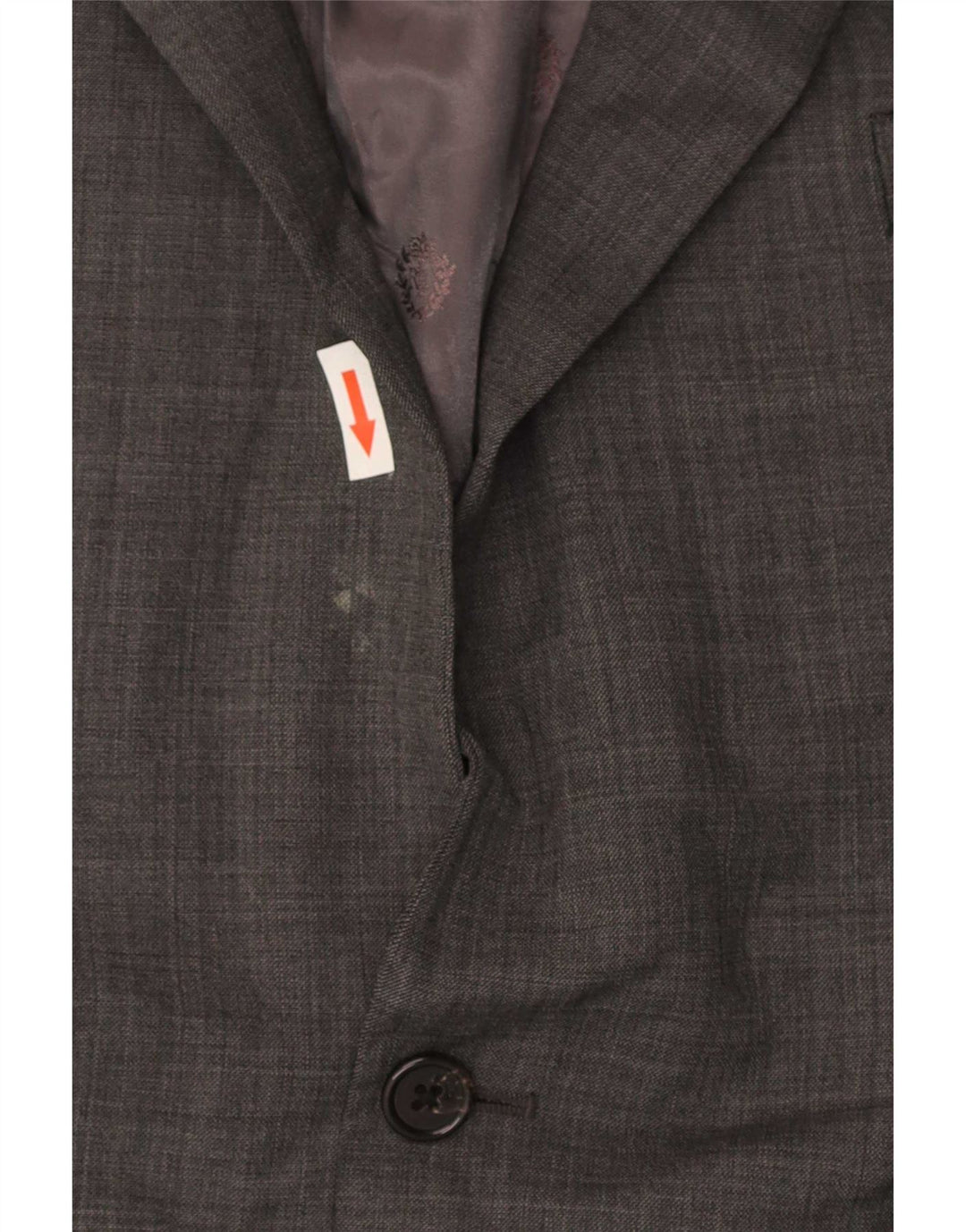 Jaqueta Blazer Masculina Ralph Lauren Longline 2 Botões Reino Unido 46 2XL Cinza Clássico