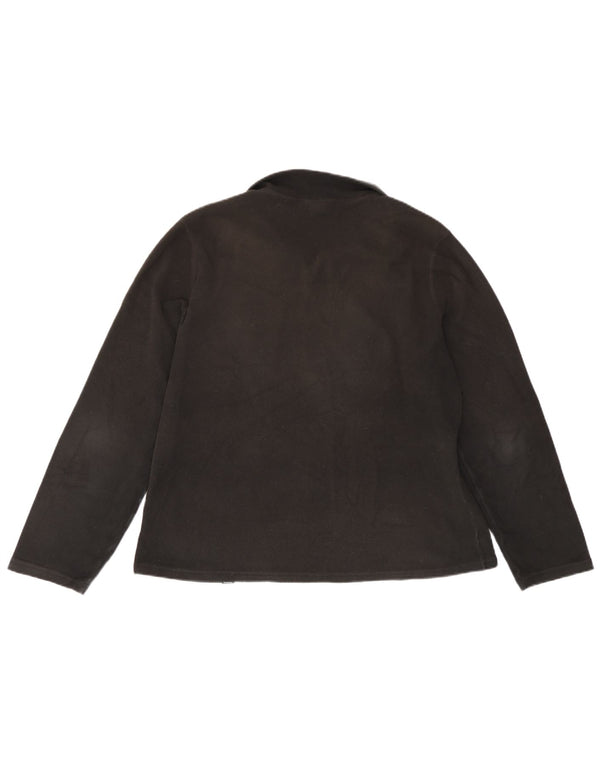Suéter de lã feminino The North Face com zíper e gola UK 18 XL preto poliéster
