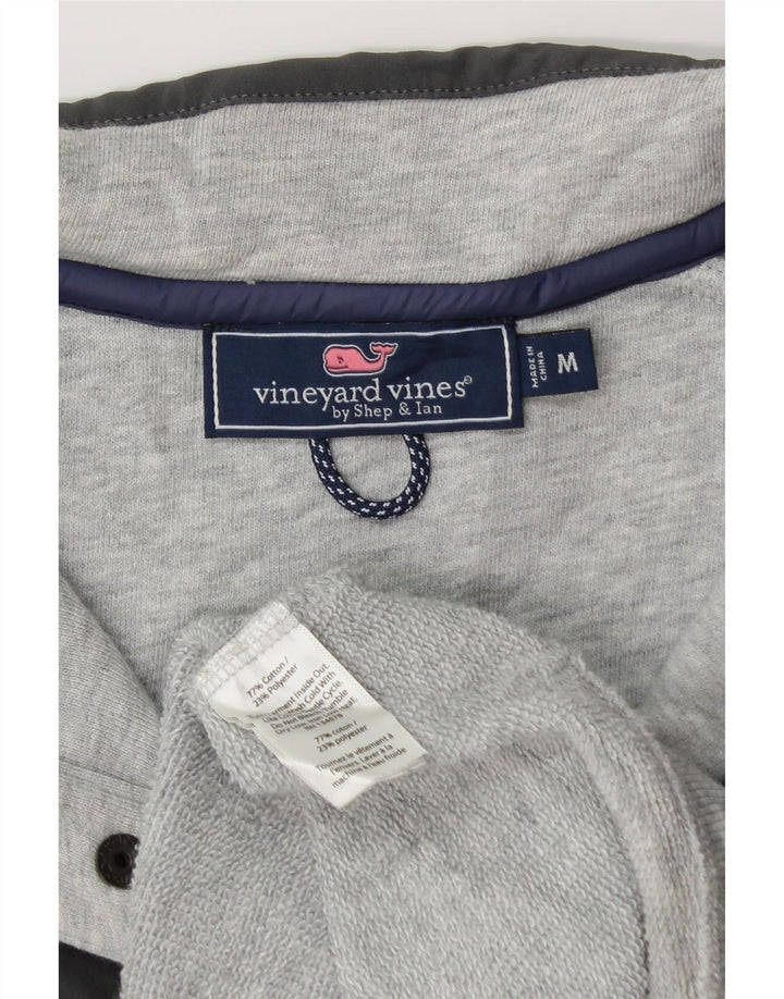 Suéter masculino VINEYARD VINES com ajuste solto e bloco colorido cinza médio
