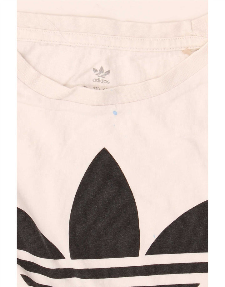 Camiseta Adidas Meninos Graphic Top 10-11 Anos Branco
