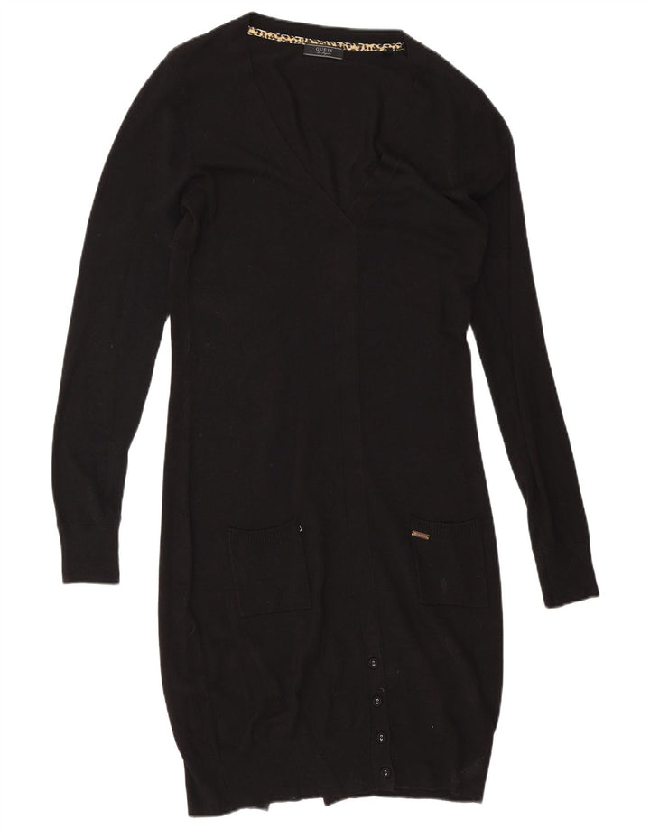 Guess Vestido feminino jumper UK 14 médio preto viscose