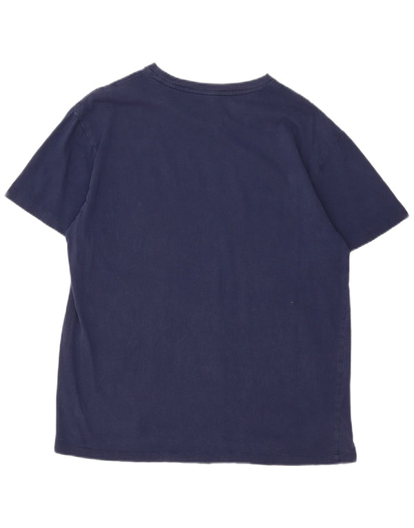 Camiseta masculina Polo Ralph Lauren Top médio algodão azul marinho
