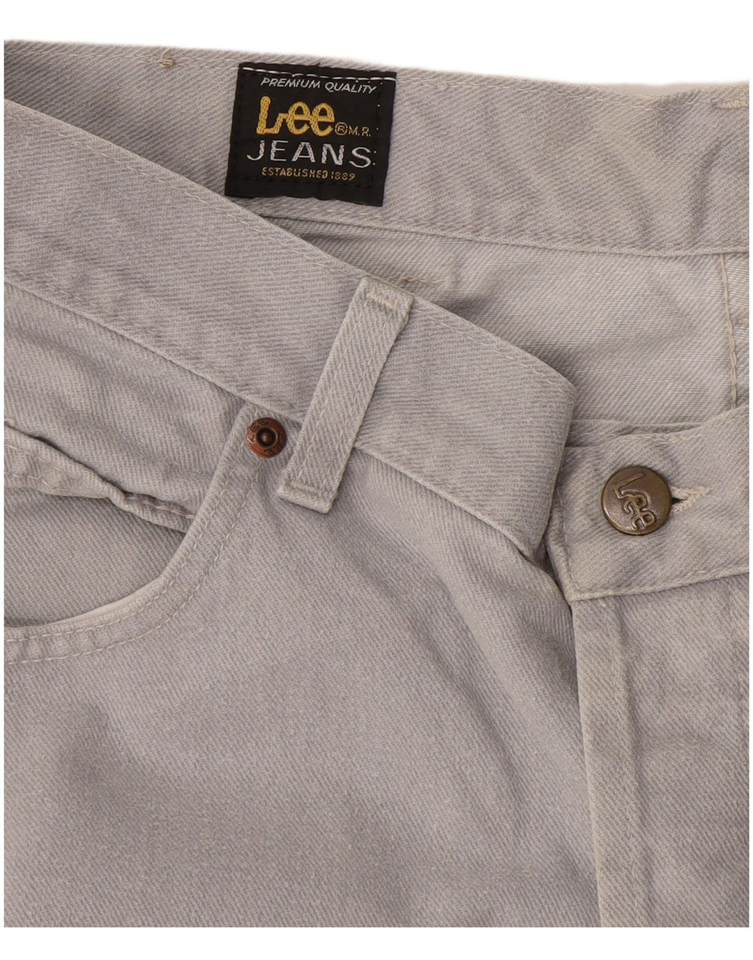 Calça jeans reta masculina Lee W32 L30 cinza
