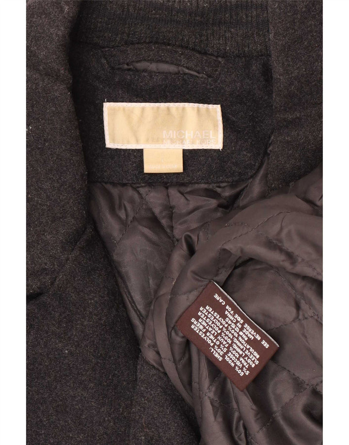 Casaco Michael Kors Masculino Pea UK 40 Grande Lã Cinza Clássico