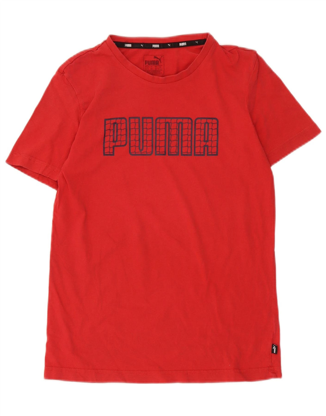 Camiseta Puma Boys Graphic Top 13-14 Anos Vermelho